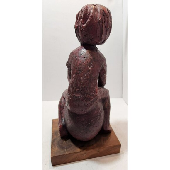 Vtg MCM Austin Productions Rare Little Boy on Hoppity Horse Sculpture 14" Tall - Picture 7 of 16